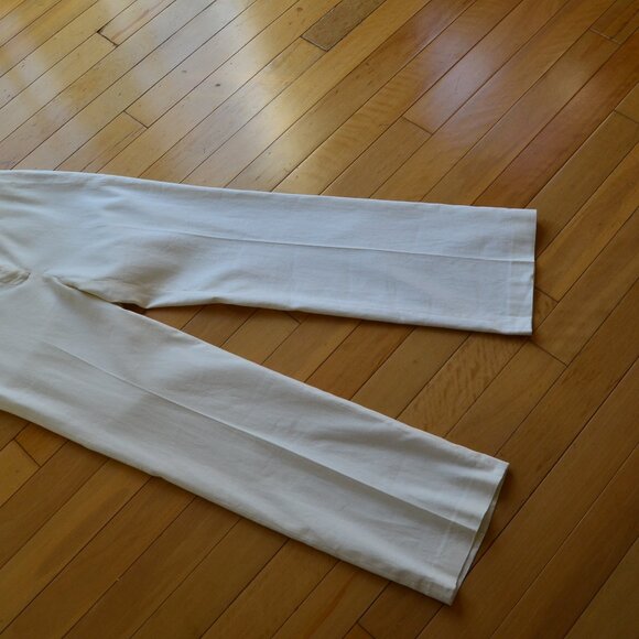 J McLaughlin Linen Blend Straight Leg Pants Size 6 White - Picture 3 of 9